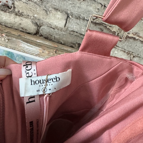 House of CB Tayla Antique Rose Corset Midi Dress - Picture 10 of 10